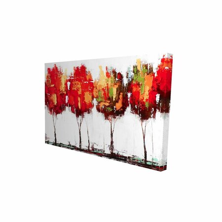 FONDO 12 x 18 in. Abstract Industrial Style Trees-Print on Canvas FO2775714